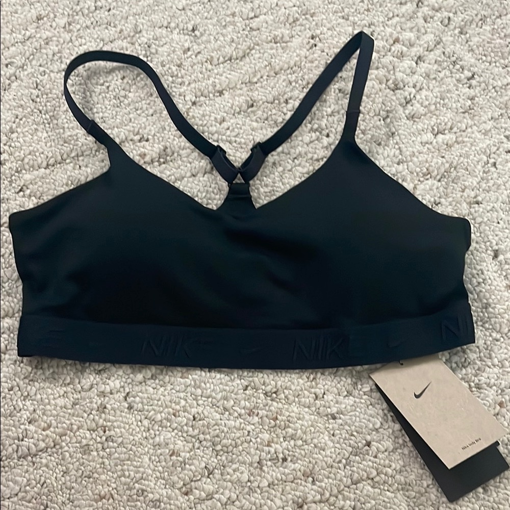 Nike Black Sports Bra Seamless Design